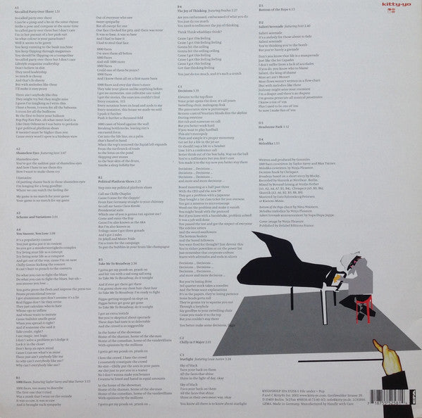 Image of Back Cover of 2xLP - VG/VG - GONZALES, III - Presidential Suite (Kitty Yo; KY02058DLP, Germany 2002), ,  - 4046294S