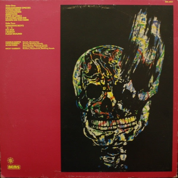 Image of Back Cover of LP - VG/G+ - U.K. SUBS, Endangered Species (NEMS; NEL6021, UK 1982, Insert), Quite a few little light surface marks, Lightly worn sleeve,  - 3316212C