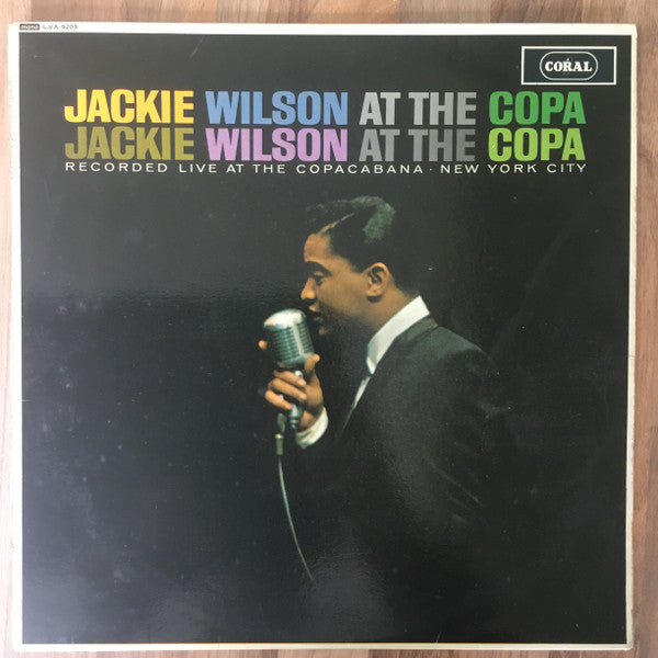 Image of Front Cover of LP - VG/VG+ - JACKIE WILSON, At the Copa (Coral; LVA 9209, UK 1962, Laminated Sleeve, Mono), ,  - 3225248E