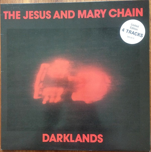 Image of Front Cover of 5015093C: 12" - THE JESUS AND MARY CHAIN, Darklands (Blanco y Negro; NEG29T, UK 1987, Gatefold) Hairlines, General wear to sleeve  VG/VG