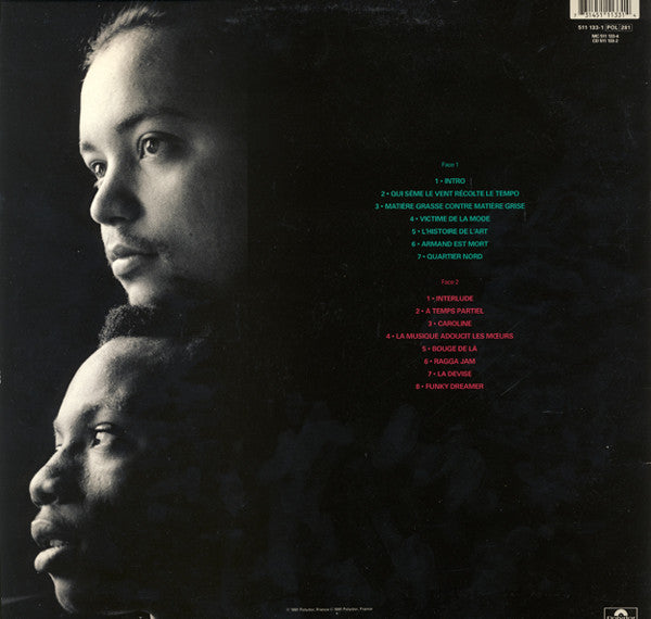 Image of Back Cover of 2524048E: LP - MC SOLAAR, Qui Seme Le Vent Recolte Le Tempo (Polydor; 511 133-1, France 1991, Picture Sleeve) Still In Stickered Shrinkwrap  EX/VG