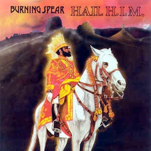 Image of Front Cover of LP - G+/VG - BURNING SPEAR, Hail H.I.M. (Burning Spear; RDC 2003, UK 1980, Glossy Sleeve, Inner), Light marks. Plays well. Writing on sleeve (front & back),  - 0726050E