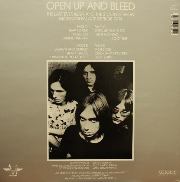 Image of Back Cover of 2xLP - VG+/VG+ - IGGY AND THE STOOGES, Metallic 2xKO (Skydog; 62232, France 1988 Reissue, Gatefold, 2 Inners), ,  - 2326043E