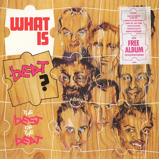 Image of Front Cover of 4614205C: 2xLP - THE BEAT, What Is Beat? (Go-Feet Records; BEAT 6, UK 1983, Hype Stickered Sleeve) Lots of marks but all very light, heavy edge wear.  VG/G