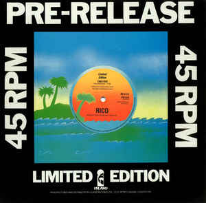 Image of Front Cover of 12" - /VG - RICO, Take Five / Soundcheck (Island; IPR2016, UK 1979, Company Sleeve), No Company Sleeve.A few light marks on Vinyl,  - 3926045E