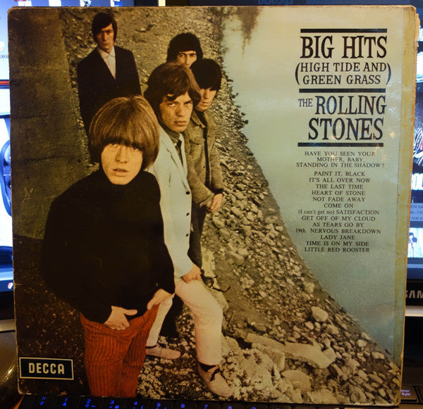 Image of Back Cover of LP - VG/VG - THE ROLLING STONES, Big Hits (High Tide & Green Grass) (Decca Green Unboxed; TXS101, UK 1966, Gatefold, Stapled Booklet, Stereo ), ,  - 0926221E