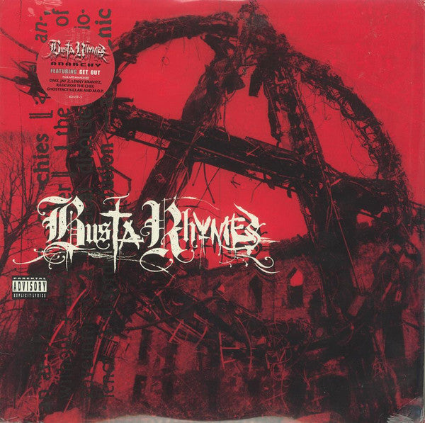 Image of Front Cover of 2xLP - VG/G+ - BUSTA RHYMES, Anarchy (Elektra; 62517-1, US 2000, Insert), Record conservatively graded. Sleeve has hype stickered shrink, wear along opening, and a creased corner. Writing on labels,  - 3716317C