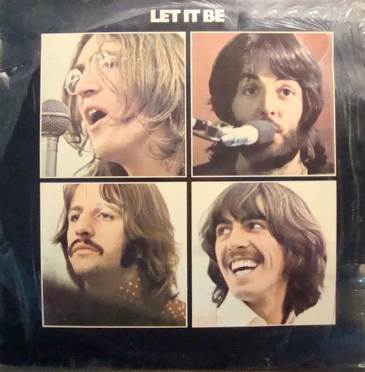 Image of Front Cover of LP - F/G+ - THE BEATLES, Let It Be (Parlophone; PCSJ 7096, South Africa 1970, Laminated Flipback Sleeve), Laminate Peeling, Paint On Front Sleeve, Heavy Creasing, Part Of Top Flipback Missing,  - 2326148E