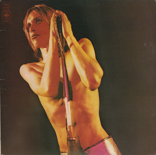 Image of Front Cover of LP - VG/G+ - IGGY AND THE STOOGES, Raw Power (CBS; 65586, UK 1972, No Inner, Stereo), Light Marks and hairlines only, Plays through well, Glossy disc, Edge and ring wear, No Inner,  - 3515376C