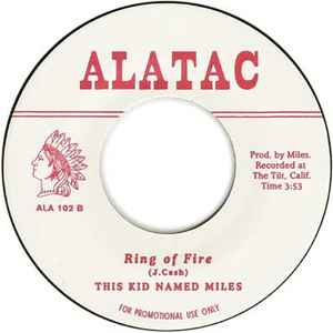 Image of Back Cover of 7" - /VG+ - BUMPS JACKSON / THIS KID NAMED MILES, Funky In Jamaica (Pt 2) / Ring of Fire (Alatac; ALA 102, US 2003, Plain Sleeve), ,  - 4426146E