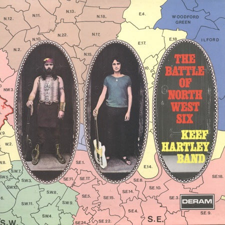 Image of Front Cover of LP - VG+/VG - KEEF HARTLEY BAND, Battle of North West Six (Deram Red/White; SML 1054, UK 1969, Laminated Gatefold Sleeve, Stereo), ,  - 0425062E