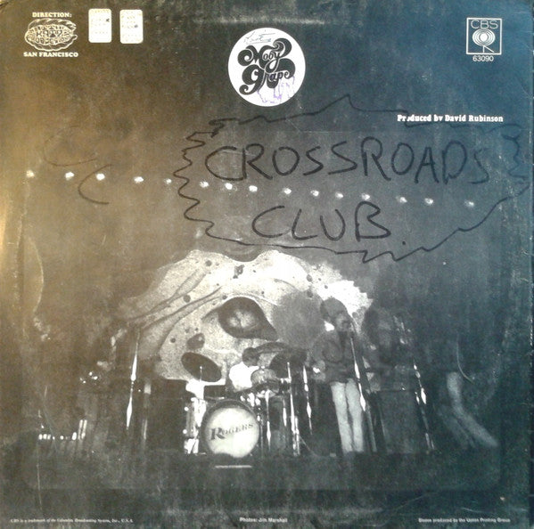 Image of Back Cover of LP - G+/G+ - MOBY GRAPE, Moby Grape (CBS Orange (33 1/3 On Label); 63090, UK 1967, Laminated Sleeve, Mono, Has Middle Finger Intact), Strong G+, hairlines only. Some creasing and lines in the laminate on front of sleeve. ,  - 2926355E