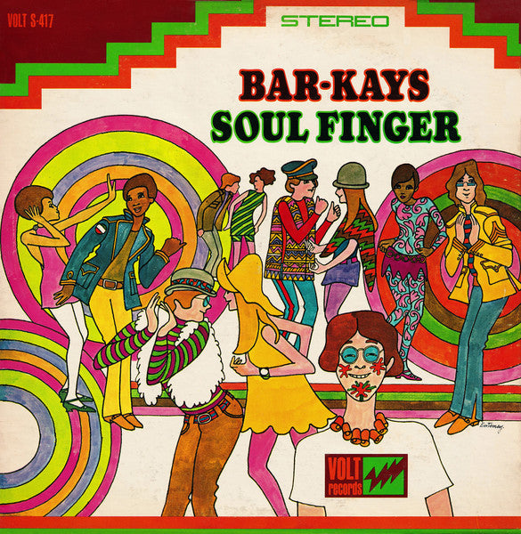 Image of Front Cover of LP - VG+/VG - BAR-KAYS, Soul Finger (Volt; 417, US 1967, Monarch pressing), Light hairlines. Mild edgewear.,  - 3926181E