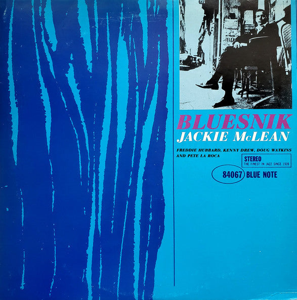 Image of Front Cover of 4545306S: LP - JACKIE MCLEAN, Bluesnik (Blue Note; BST 84067, France 1984 Reissue, Stereo) Slight discolouring to sleeve from storage. Some superficial marks on both sides of record.  VG/VG