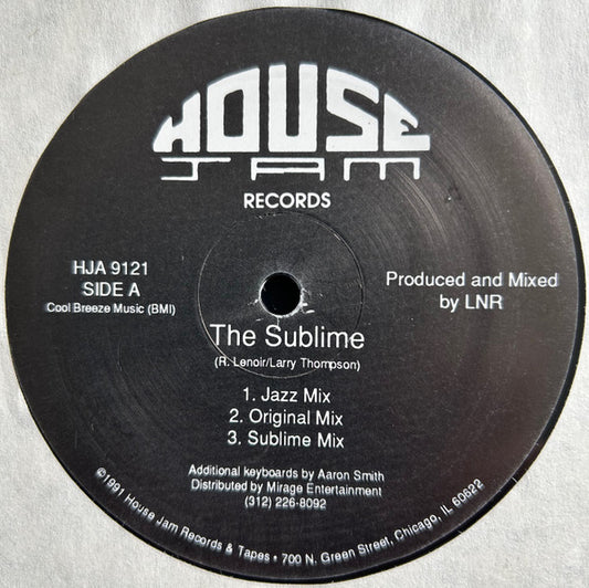 Image of Front Cover of 12" - VG+/VG - TIKKLE / LNR, Sublime / Bubbles (House Jam; HJA 9121, US , Stickered Plain Sleeve), still in shrink - opened w/ hype sticker. light scuffs/marks - nothing major,  - 2646127S
