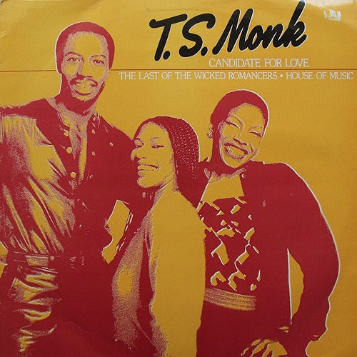 Image of Front Cover of 12" - VG/VG+ - T.S. MONK, Candidate For Love (Mirage; LV 44, UK 1980, Picture Sleeve), Light wear to sleeve. Minor marks on disc.,  - 4146204S