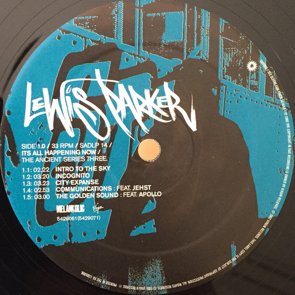 Image of Label Cover of 2xLP - VG/VG - LEWIS PARKER, It's All Happening Now (The Ancient Series Three) (Melankolic; SADLP 14, UK 2002, Inners), ,  - 4226175E