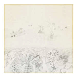 Image of Front Cover of LP - VG+/G+ - ROBERT WYATT, Rock Bottom (Domino; REWIGLP40, UK 2008 Reissue, Inner), Still in title stickered shrinkwrap, light hairlines.,  - 2316288C