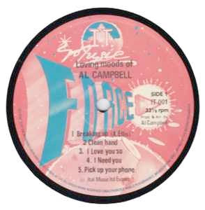 Image of Label Cover of 5015124C: LP - AL CAMPBELL, Loving Moods Of Al Campbell (I.T. Music Force; IT 001, UK 1978)   G+/G+