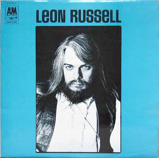 Image of Front Cover of LP - VG/G+ - LEON RUSSELL, Leon Russell (A&M Tan Labels; AMLS982, UK 1970, Laminated Sleeve), Side 1 is decent VG, Side 2 has a few more surface marks, Bit of laminate lift to sleeve,  - 3616299C