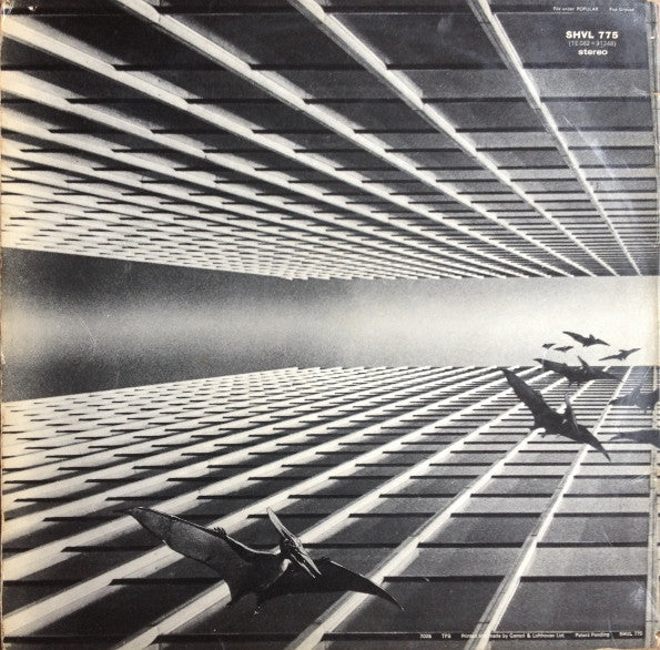 Image of Back Cover of LP - VG/G - QUATERMASS, Quatermass (Harvest Green/ No Boxed EMI; SHVL775, UK 1970, Laminated Gatefold Sleeve), Edge wear, frayed spine, light creasing. Very minor warp. A few feelers on disc, surface noise most noticeable in quiet bits, still rocks hard.,  - 4146072S