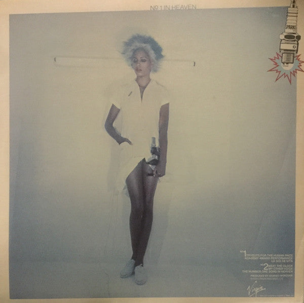 Image of Back Cover of LP - VG/G+ - SPARKS, No 1 In Heaven (Virgin; V2119, UK 1979, Inner, With Giorgio Moroder), Visually G+ with fair few hairline marks, Plays VG, Light sleeve wear. ,  - 3116080C