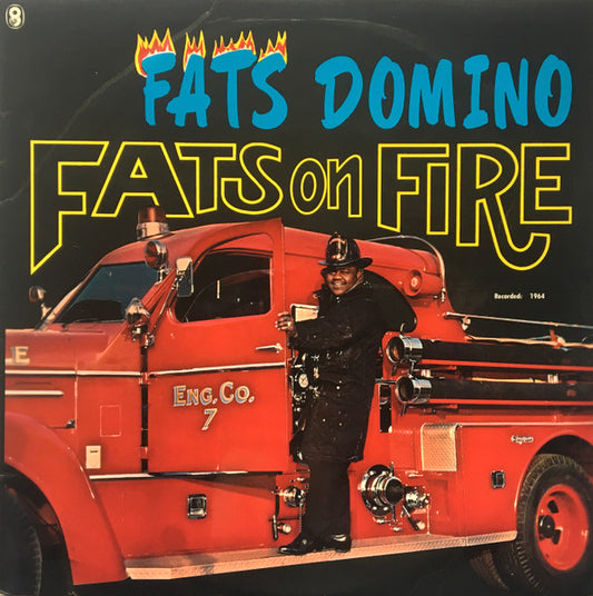 Image of Front Cover of 2625361E: LP - FATS DOMINO, Fats On Fire (WRC; TP 722, UK 1964, Laminated Flipback Sleeve, Mono)   VG/VG
