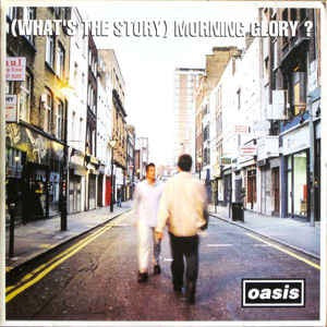 Image of Front Cover of 2514410C: 2xLP - OASIS, (What's the Story) Morning Glory (Creation; CRELP189, UK 1995, Triple Gatefold, 2 Inners, Damont Pressing, Multifold.) Some very light marks on vinyl. Sleeve in really nice condition.  VG+/VG+