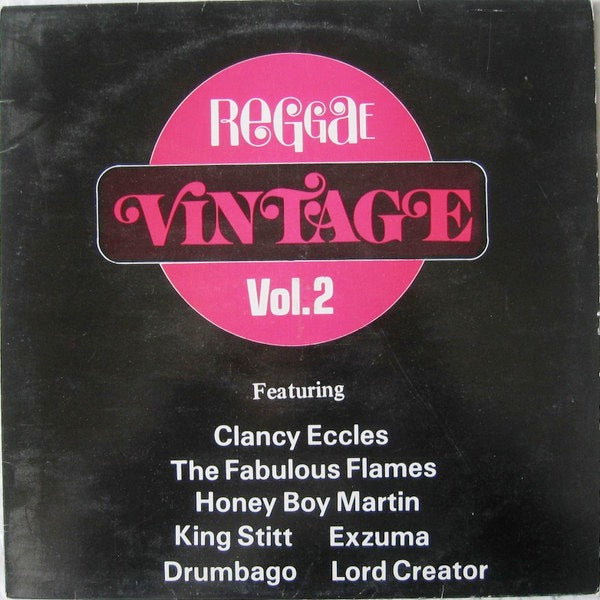 Image of Front Cover of LP - VG/VG - VARIOUS ARTISTS, Reggae Vintage Volume 2 (Clan Disc; , Jamaica 1987), Quite a few visual marks, plays great, minor surface only. Light wear on sleeve.,  - 2716119C