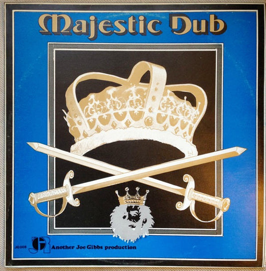 Image of Front Cover of LP - G/VG - JOE GIBBS, Majestic Dub (Joe Gibbs; JG008, Jamaica 1979), Slightly foggy press, light marks. Large tear on back sleeve, storage wear.,  - 3016159C