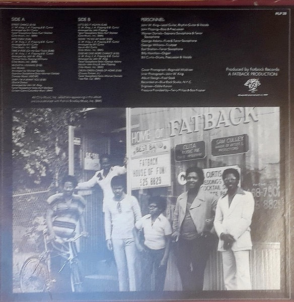 Image of Back Cover of LP - VG+/G+ - THE FATBACK BAND, Let's Do It Again (Perception; PLP 28, US 1972, Pasteback Sleeve), Sleeve is still in shrink with only some light wear to opening. Disc has a fair few light marks but plays nicely.,  - 3916297C
