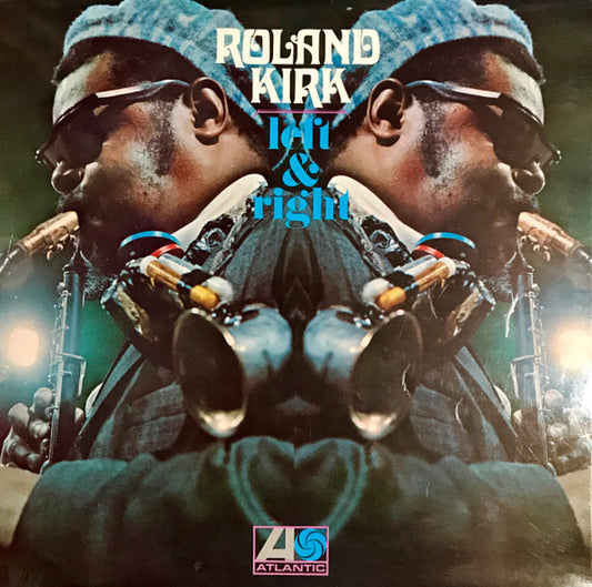 Image of Front Cover of LP - VG/VG - ROLAND KIRK, Left & Right (Atlantic Plum & Orange; 588 178, UK 1969, Laminated Sleeve, Stereo), Light marks, edge & ring wear, writing & stain on back cover,  - 4346021S