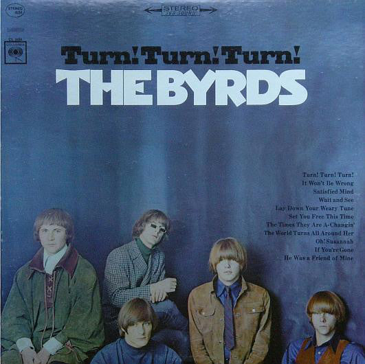 Image of Front Cover of LP - VG/VG+ - THE BYRDS, Turn! Turn! Turn! (Columbia Red Label/Orange Text; PC 9254, US 1970s Reissue), This Copy Was Imported into the UK and Has All References to Columbia Covered In Red Sticky Tape,  - 4026049E
