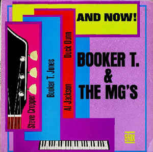 Image of Front Cover of 4844228S: LP - BOOKER T AND THE MGS, And Now! (Stax Blue Label; 589002, UK 1967 Reissue, Laminated Front Sleeve, Mono) Light laminate bubbling.   VG/VG+