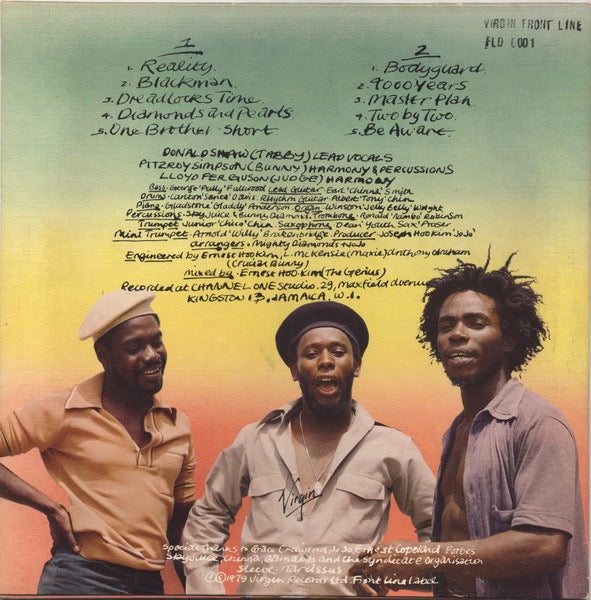 Image of Back Cover of 2xLP - VG/G+ - THE MIGHTY DIAMONDS, Deeper Roots (Back To The Channel) (Virgin; FLD 6001, UK 1979, Textured Sleeve), Strong G+ light marks only. Edge wear to sleeve.,  - 3816036C