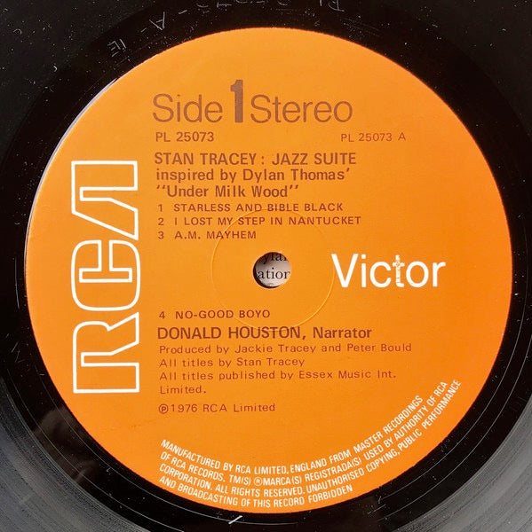 Image of Label Cover of 2224502E: LP - STAN TRACEY, DONALD HOUSTON, Under Milk Wood (RCA; PL 25073, UK 1976, Picture Sleeve)   VG+/VG+