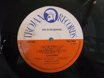 Image of Label Cover of LP - VG+/EX - LLOYD PARKS, Girl In The Morning (Trojan Records; TRLS 109, UK 1975, Laminated Sleeve), ,  - 2946236S