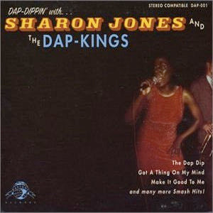 Image of Front Cover of 4325246E: LP - SHARON JONES AND THE DAP-KINGS, Dap-Dippin' with... (Daptone; DAP-001, US 2002, Picture Sleeve) Strong VG+, Light Ring Wear  VG/VG+