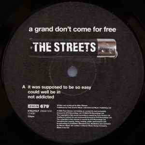 Image of Back Cover of 5144154S: 2xLP - THE STREETS, A Grand Don't Come For Free (679  ; 679L070LP, UK 2004, Picture Sleeve, 2 Inners, 1st pressing) parental advisory sticker bottom left front sleeve. printed inners. clean vinyl - looks unplayed  VG+/VG+