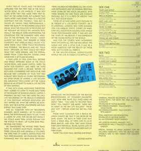 Image of Back Cover of LP - VG/VG - THE BEATLES, At the Hollywood Bowl (EMI; EMTV4, UK 1977, Gatefold, Inner), Haurlines, edge wear,  - 2246002S