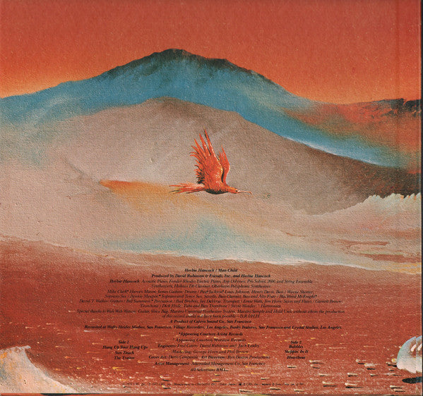 Image of Back Cover of LP - VG+/VG+ - HERBIE HANCOCK, Man-Child (CBS; SOPO 109, Japan 1975, Insert, Missing the OBI), ,  - 4026122E