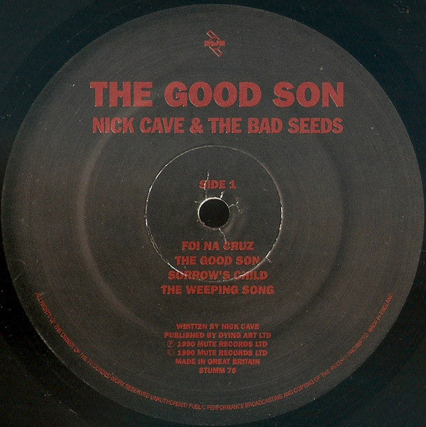 Image of Label Cover of 5124318E: LP - NICK CAVE AND THE BAD SEEDS, The Good Son (Mute; STUMM76, UK 1990, Inner, With 7") Strong VG, Hype Sticker on Sleeve  VG+/VG