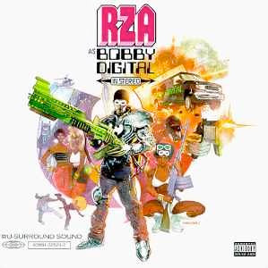 Image of Front Cover of 2xLP - VG/G+ - RZA, As Bobby Digital in Stereo (Gee Street; GEE1003801, UK 1998, Picture Sleeve, 2 Inners, Wu Tang), Borderline VG, Edge / Ring Wear,  - 3446289S