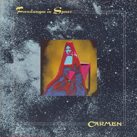 Image of Front Cover of 4824261E: LP - CARMEN, Fandangos in Space (Regal Zonophone; SRZA8518, UK 1973, Gatefold) Damp Damage to Sleeve  G/VG