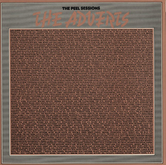 Image of Front Cover of 4925239E: 12" - ADVERTS, Peel Sessions (Strange Fruit; SFPS034, UK 1987, Textured Sleeve)   VG+/EX