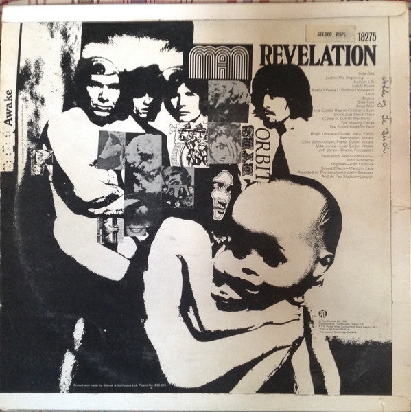 Image of Back Cover of 4724114E: LP - MAN, Revelation (Pye Blue; NSPL18275, UK 1969, Flipback Sleeve, Stereo)   VG/G