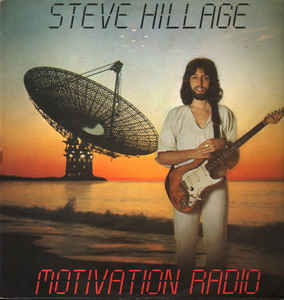 Image of Front Cover of 4514008C: LP - STEVE HILLAGE, Motivation Radio (Virgin; V2777, UK 1977, Textured Sleeve, Inner, First Press.) Compression marks  VG/VG