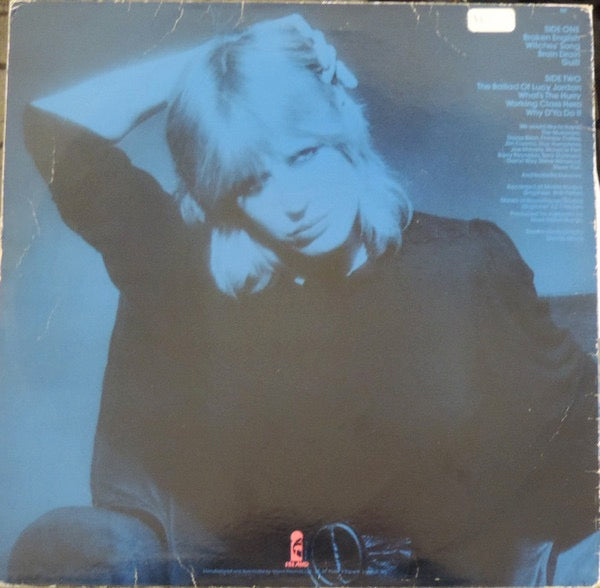 Image of Back Cover of 4644388S: LP - MARIANNE FAITHFULL, Broken English (Island Black & White Labels; M1, UK 1979) Marks On Sleeve, Edge Wear  VG/VG+