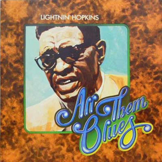 Image of Front Cover of 2xLP - VG+/VG - LIGHTNIN' HOPKINS, All Them Blues (DJM; DJLMD8016, UK 1976, Gatefold), Strong VG,  - 2926139E