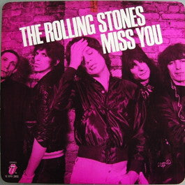 Image of Front Cover of 12" - VG/VG+ - THE ROLLING STONES, Miss You (Rolling Stones Records; 12 EMI 2802, UK 1978, Picture Sleeve, Pink Vinyl), Sleeve is nice but a little wavy.,  - 3016073C